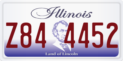 IL license plate Z844452