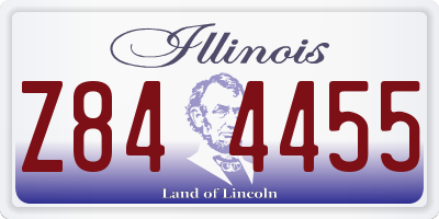 IL license plate Z844455