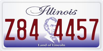 IL license plate Z844457
