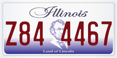 IL license plate Z844467
