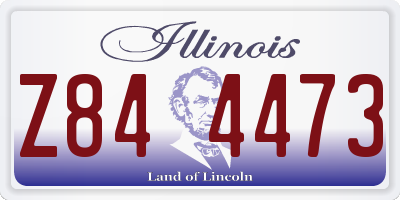 IL license plate Z844473