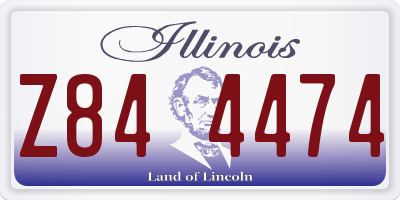 IL license plate Z844474