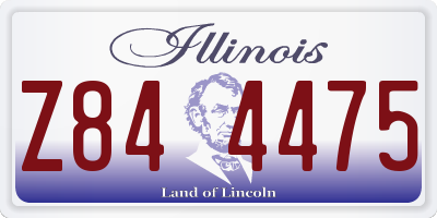 IL license plate Z844475