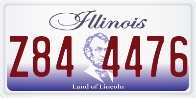 IL license plate Z844476