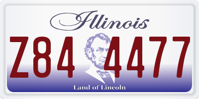 IL license plate Z844477