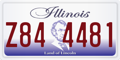IL license plate Z844481