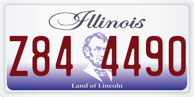 IL license plate Z844490