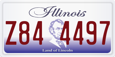 IL license plate Z844497