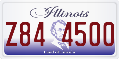 IL license plate Z844500