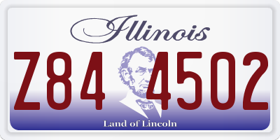 IL license plate Z844502
