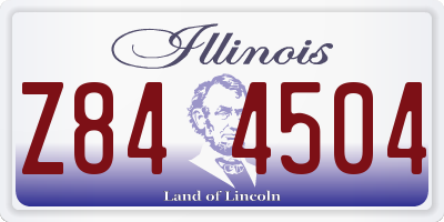 IL license plate Z844504