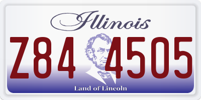 IL license plate Z844505