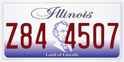 IL license plate Z844507