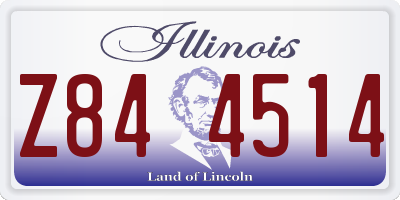 IL license plate Z844514