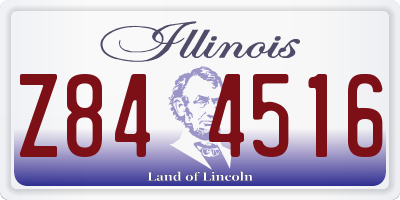 IL license plate Z844516
