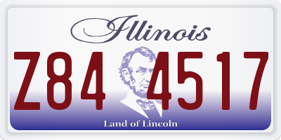 IL license plate Z844517