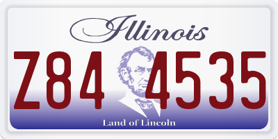 IL license plate Z844535