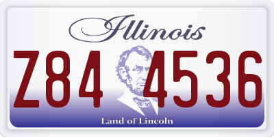 IL license plate Z844536