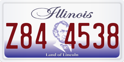 IL license plate Z844538