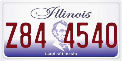 IL license plate Z844540