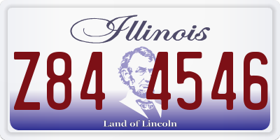 IL license plate Z844546