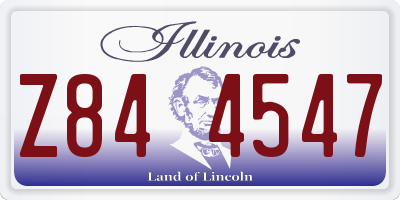 IL license plate Z844547