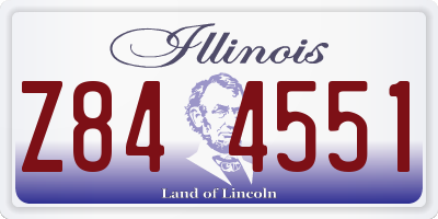 IL license plate Z844551