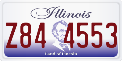 IL license plate Z844553