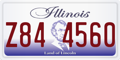 IL license plate Z844560