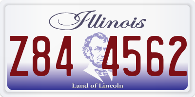 IL license plate Z844562
