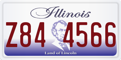 IL license plate Z844566
