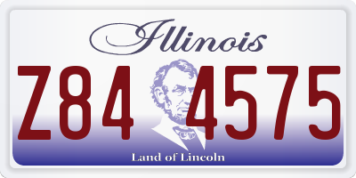 IL license plate Z844575