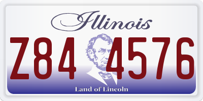 IL license plate Z844576