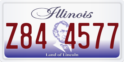 IL license plate Z844577