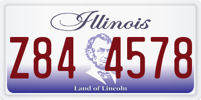 IL license plate Z844578
