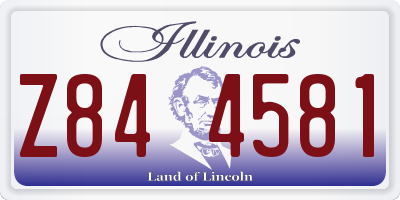 IL license plate Z844581