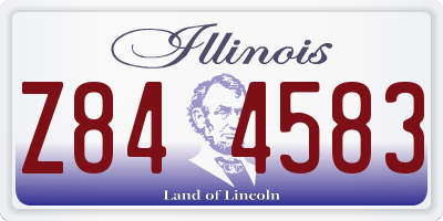 IL license plate Z844583