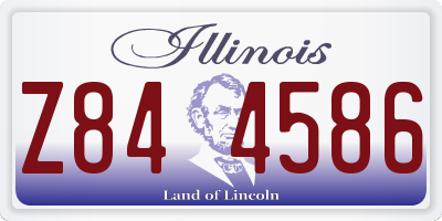 IL license plate Z844586