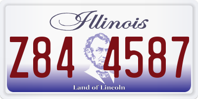IL license plate Z844587