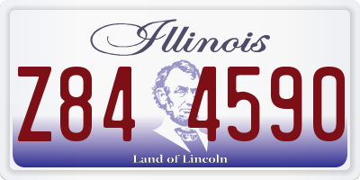 IL license plate Z844590