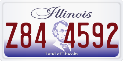 IL license plate Z844592