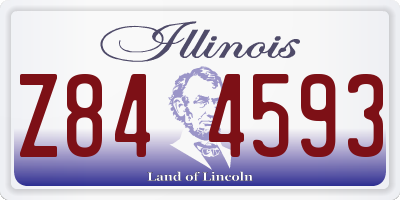 IL license plate Z844593
