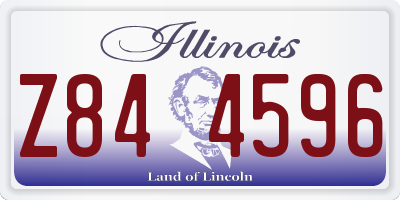 IL license plate Z844596