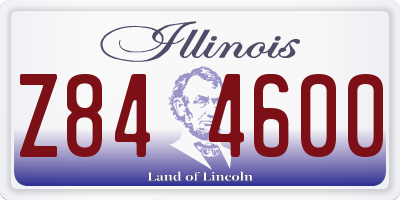 IL license plate Z844600