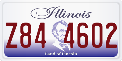 IL license plate Z844602