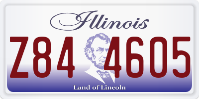 IL license plate Z844605
