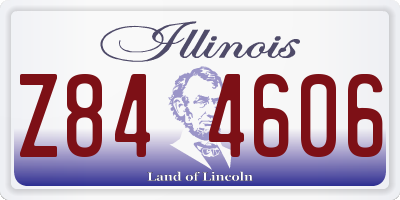 IL license plate Z844606