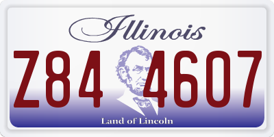 IL license plate Z844607