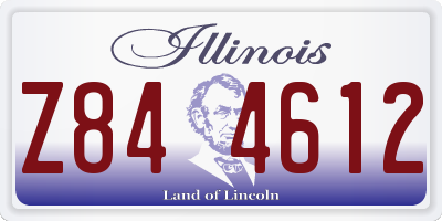IL license plate Z844612
