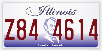 IL license plate Z844614